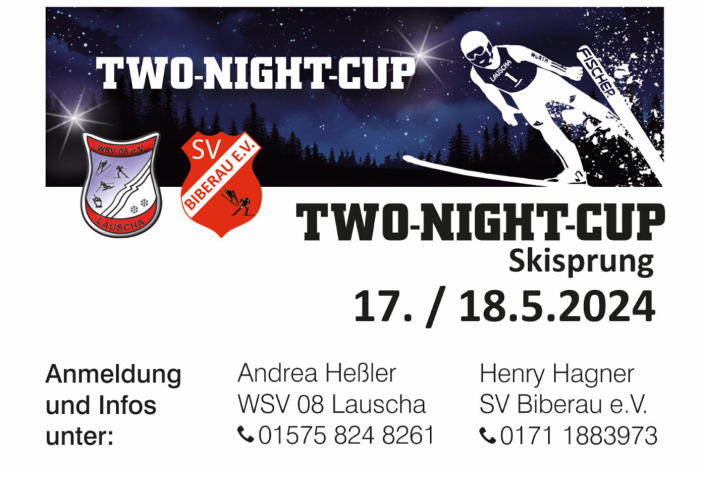 Flyer zum Two-Night-Cup am 17. und 18.05.2024.
